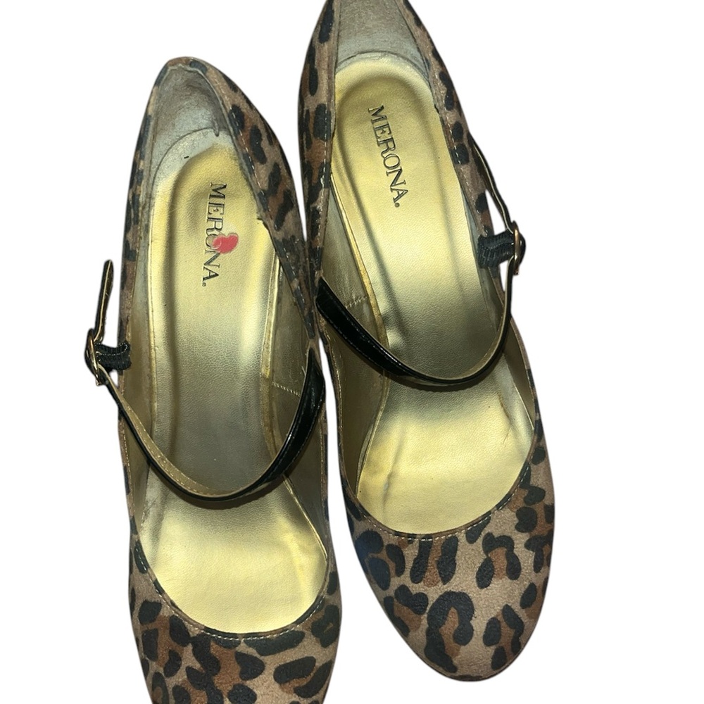 Merona Women's Leopard Print Mary Jane Shoes